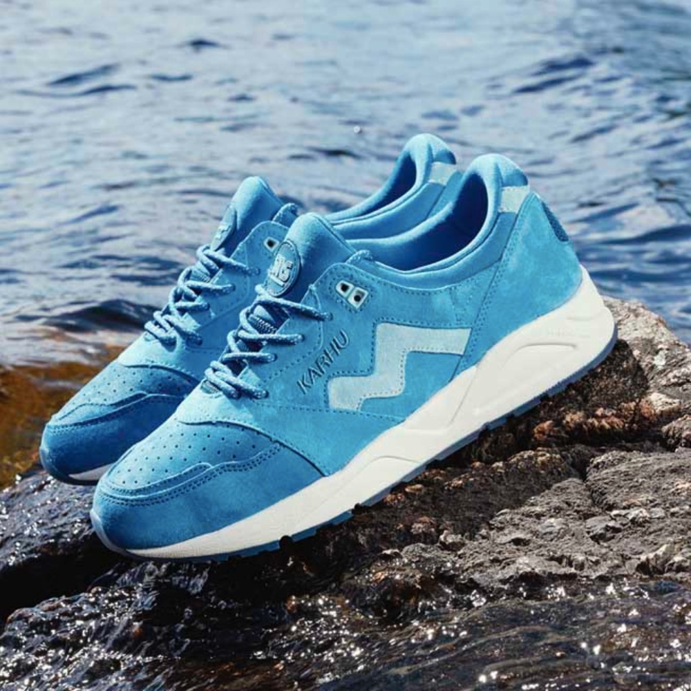 Karhu x SNS Aria 95 blue suede sneakers